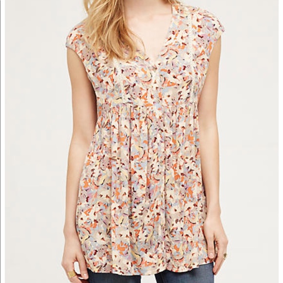 Anthropologie Tops - Anthropologie Vanessa Virginia Ladder Lace Tunic